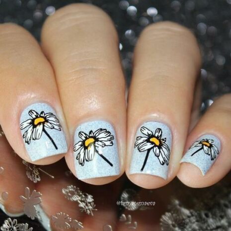 clearjellystamper-nailart-plate-104-daisy-maniqo zwolle groothandel workshop