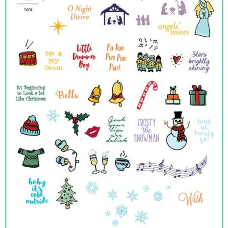 Baby it's cold clear jelly stamping plate maniqo zwolleamping plate large winter maniqo zwolle CjSC-11