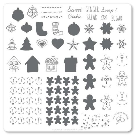 clear jelly stamping christmas cookies maniqo zwolle webshop