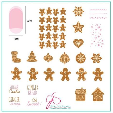 clear jelly stamping medium plate christmas cookies maniqo zwolle