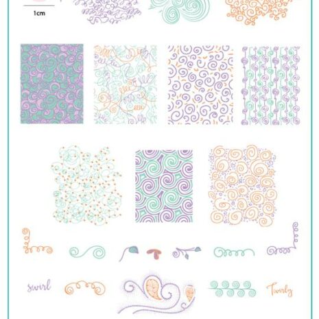 Clear jelly stamping swirls maniqo zwolle webshop
