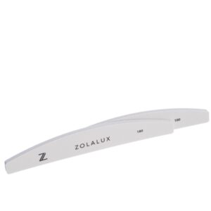 ZolaLux Sponge Strip File Grey #100 + #180 Half Moon