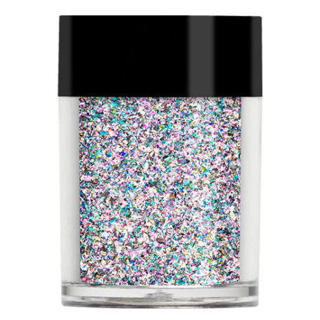 Pink Silver Metallic Iridescent Nail Flakes