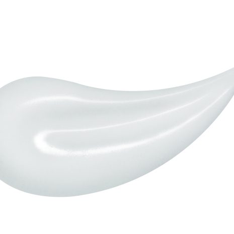Lip gloss sample isolated on white. Smudged pink lipgloss.