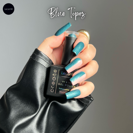 Lecenté Create Gelpolish Blue Topaz Nails Lecenté Create Gelpolish Blue Topaz Nails
