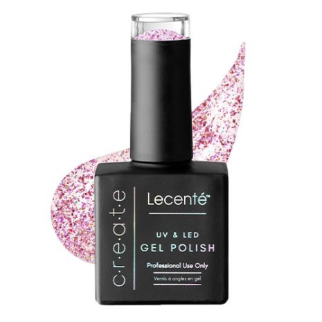 Holo Pink Flake Effect Top Coat