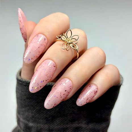 Holo Rose Flake Effect Top Coat (Kirsty)