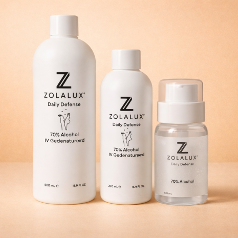 ZolaLux Daily Defense 70% alcohol VV Gedenatureerd licht