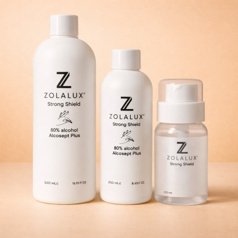 Zolalux Strong Shield 80% alcohol Alcosept Plus